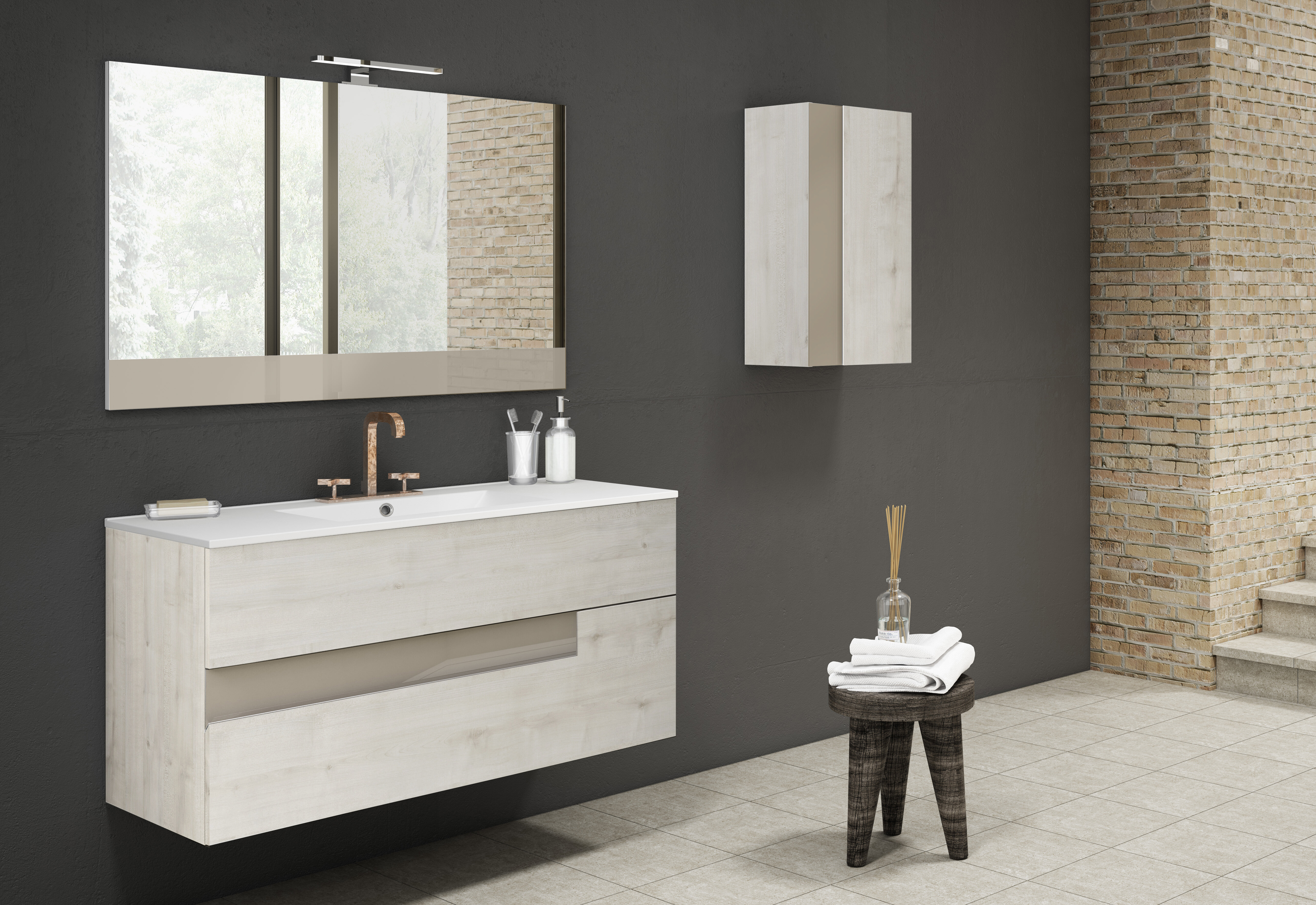 Orren Ellis Malika 24 Wall Mounted Single Bathroom Vanity Set Reviews Wayfair