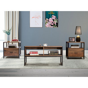 Jensen 3 Pieces Coffee Table Set by 17 Stories Sale
