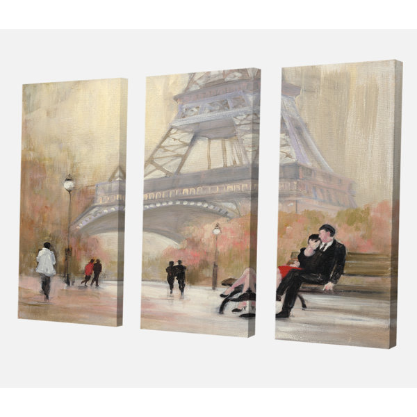 East Urban Home Romantic French Premium Love In Paris Vi