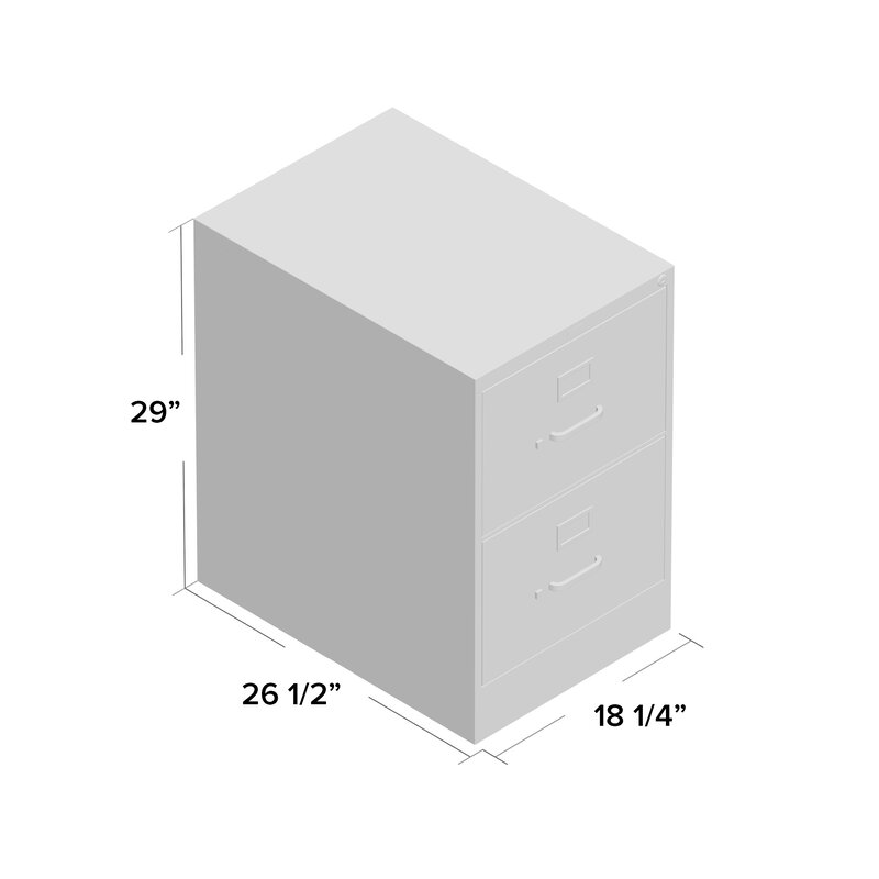 Hon 310 Series 2 Drawer Vertical Filing Cabinet Wayfair