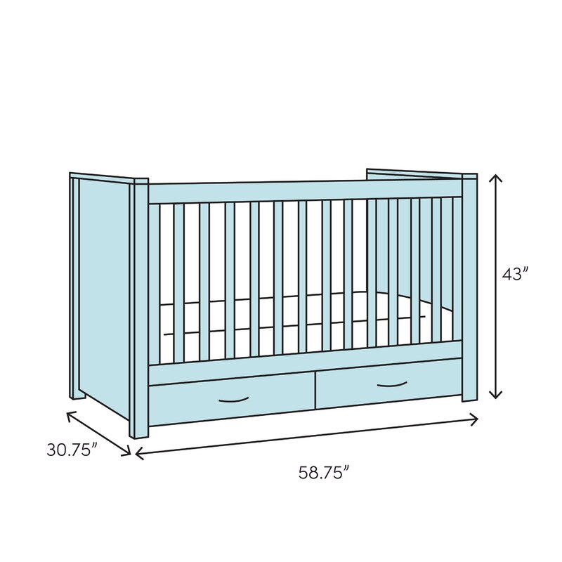 Million Dollar Baby Classic Foothill 4 In 1 Convertible Crib