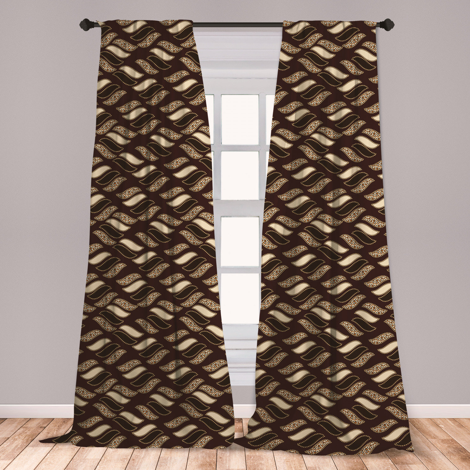 East Urban Home Ambesonne African Curtains Indigenous Abstract