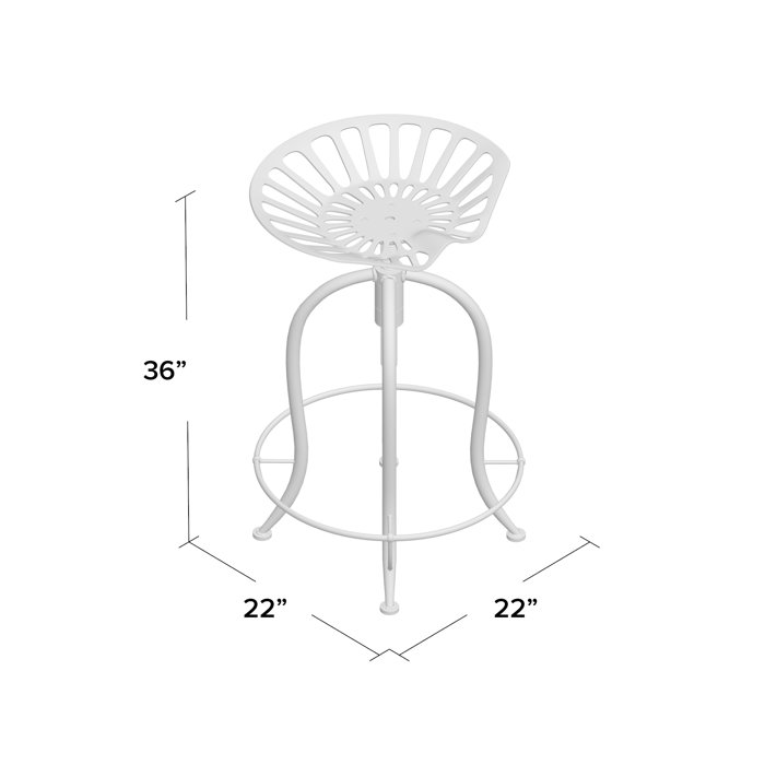 Gridley Adjustable Height Bar Stool