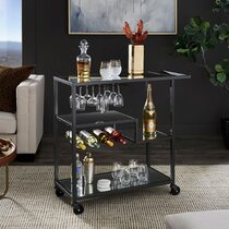 Black Metal Bar Carts You Ll Love In 2021 Wayfair