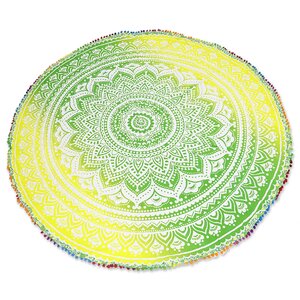 Sun Petals Green/ Yellow Area Rug