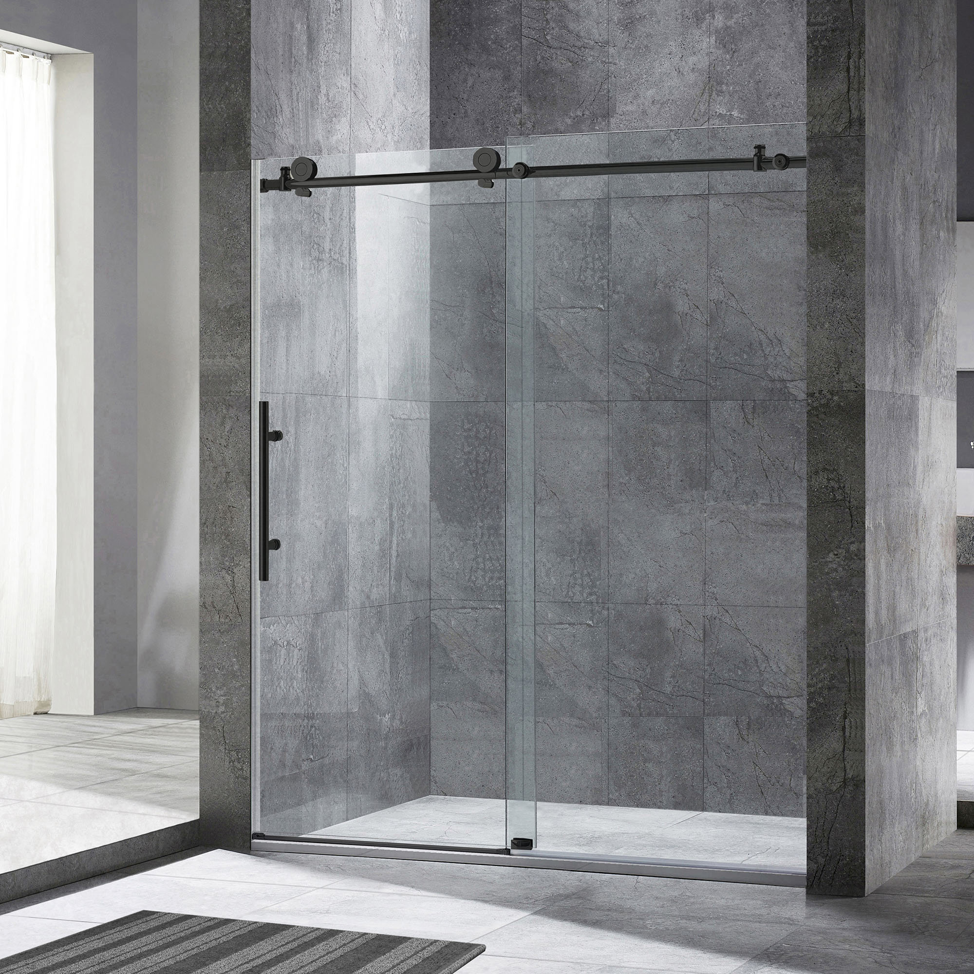 10 x 10 Single Sliding Frameless Shower Door