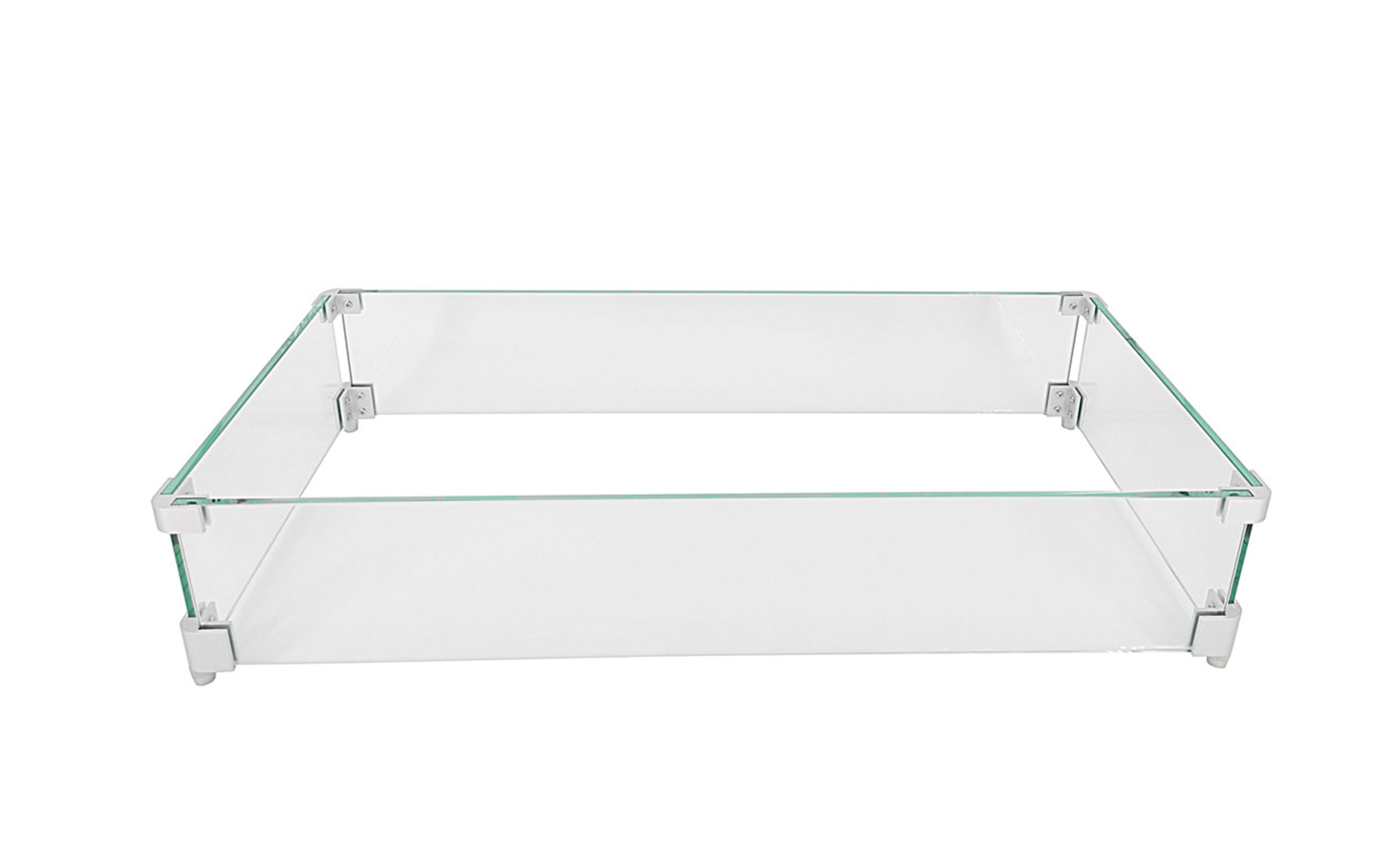 FixtureDisplays Fire Pit Wind Guard 30x14x6 Inch Fire Pit Wind Guard