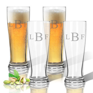 Personalized Tritan 14 oz. Pilsner Glass (Set of 4)