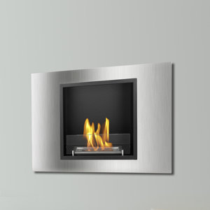 Lima Recessed Ventless Wall Mounted Ethanol Fireplace