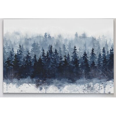 Andover Mills Indigo Forest Print (8 Inch H x 12 Inch W x 1.5 Inch D)