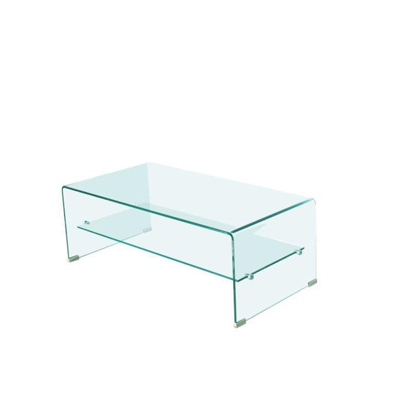 Glass Waterfall Coffee Table Wayfair