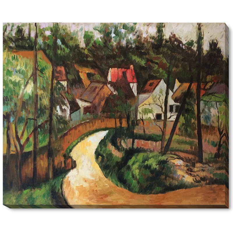 Vault W Artwork Turn In The Road By Paul Cezanne Picture Frame