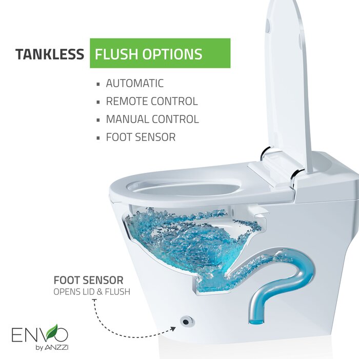 Anzzi Envo Echo Elongated Smart Toilet Seat Bidet & Reviews 