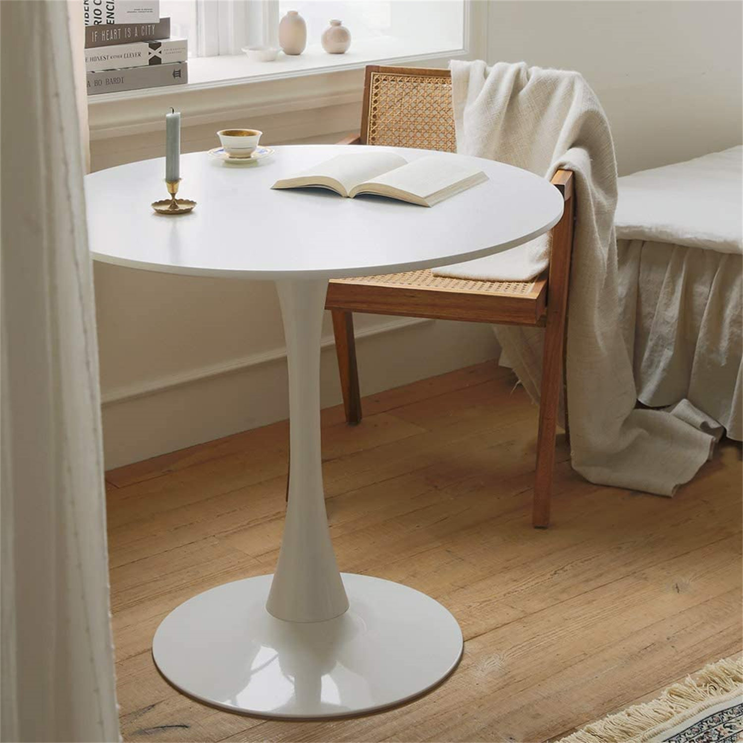 white mdf dining table