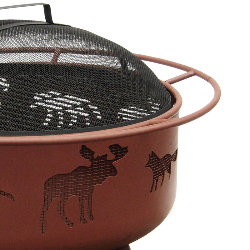 Landmann Big Sky Wildlife Steel Wood Burning Fire Pit Wayfair