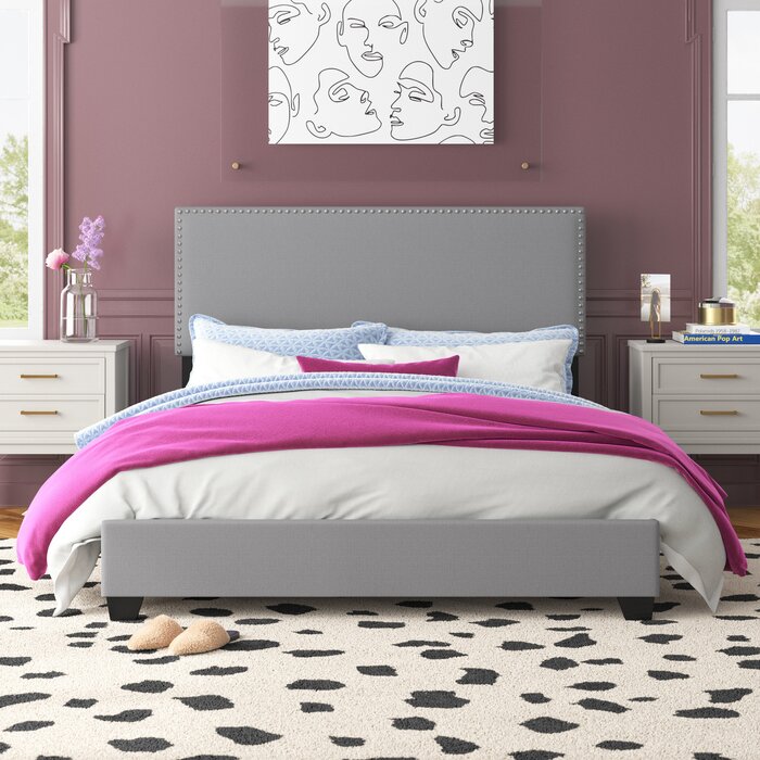 Etta Avenue™ Teen Caroline Tufted Upholstered Low Profile Standard Bed ...