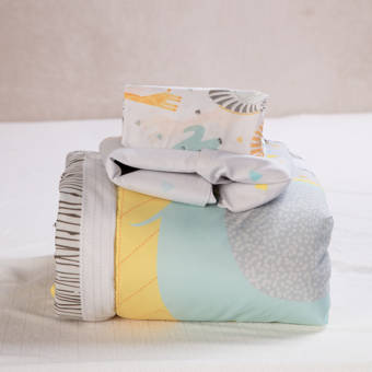 zoo crib bedding set