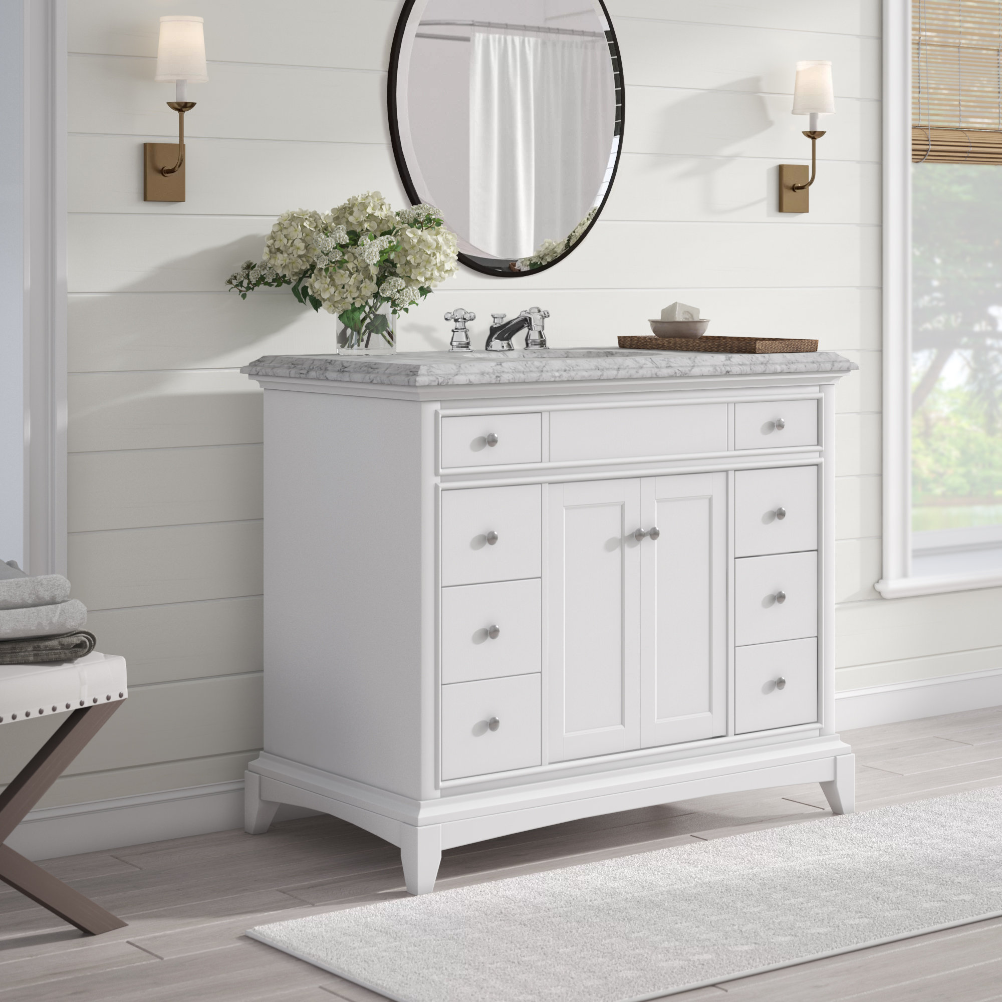 Charlton Home Pineville 42 Single Bathroom Vanity Set Reviews Wayfair