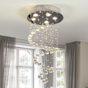 Spiral LED Wave Ceiling Pendant Lamp Chandelier Modern Infinity Light Fixtures 
