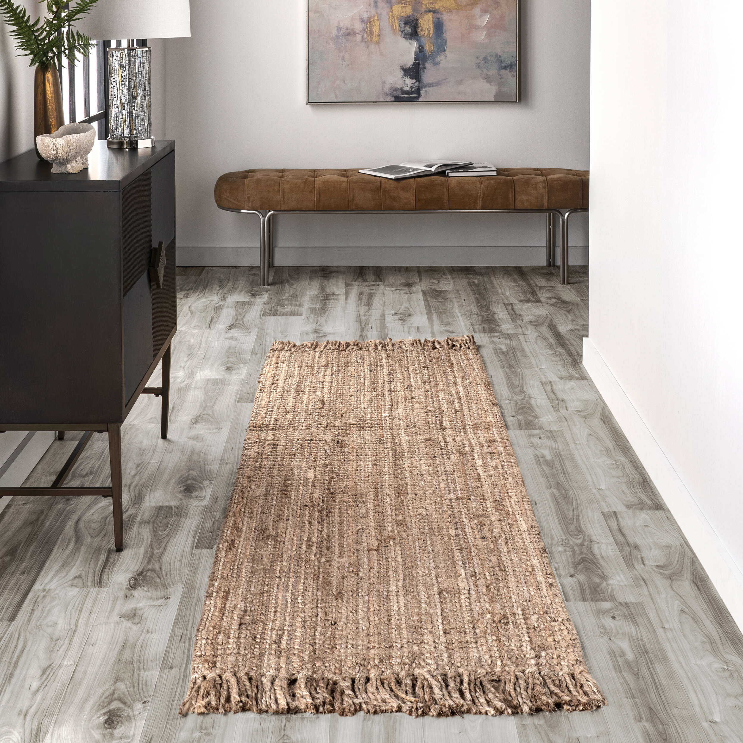 Rustic Handmade Weave Straw Pattern Area Rugs Bedroom Kitchen Floor Mat Doormat