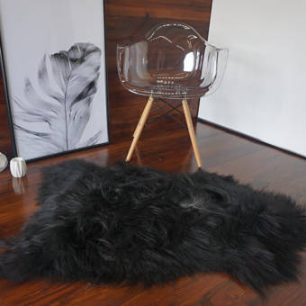 House Of Hampton Mcburney Handmade Sheepskin Pewter Rug Wayfair