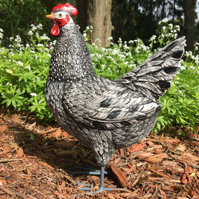 Ancroft Resin Plymouth Rock Hen Figurine