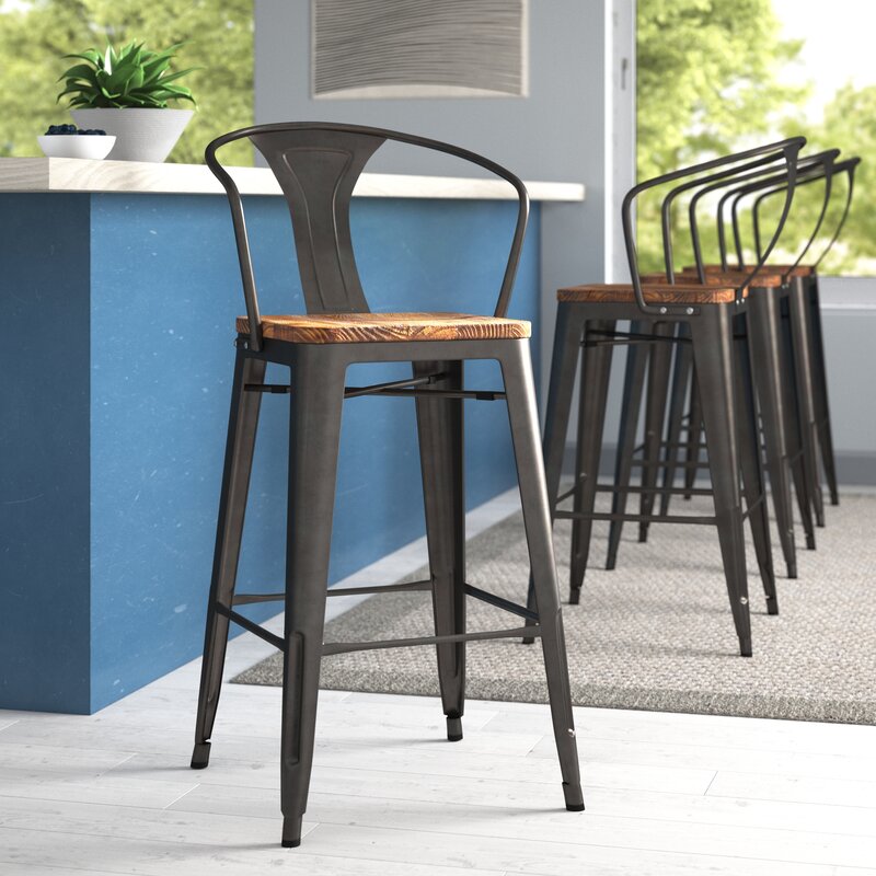 Zipcode Design™ Irvington Solid Wood Counter & Bar Stool & Reviews ...