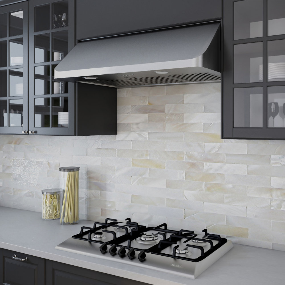 Ancona 30" 110 CFM Convertible Under Range Hood in Matte Black