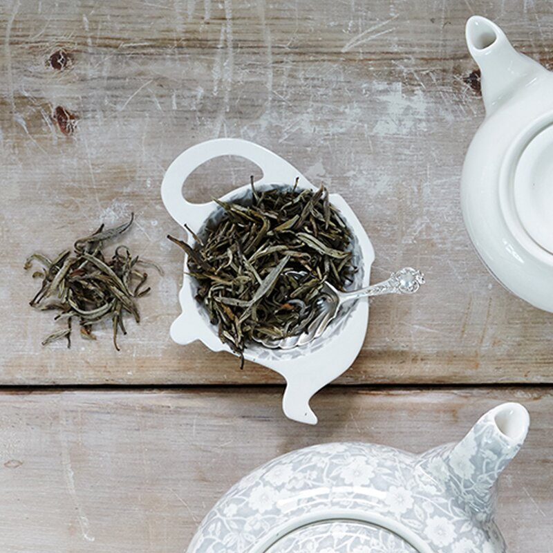 grey tea tray