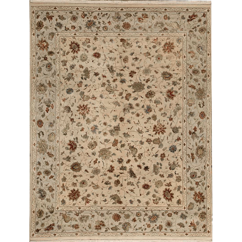 Bokara Rug Co Inc Chantel Oriental Hand Knotted 8 1 X 10 1 Wool Silk Brown Ivory Area Rug Wayfair