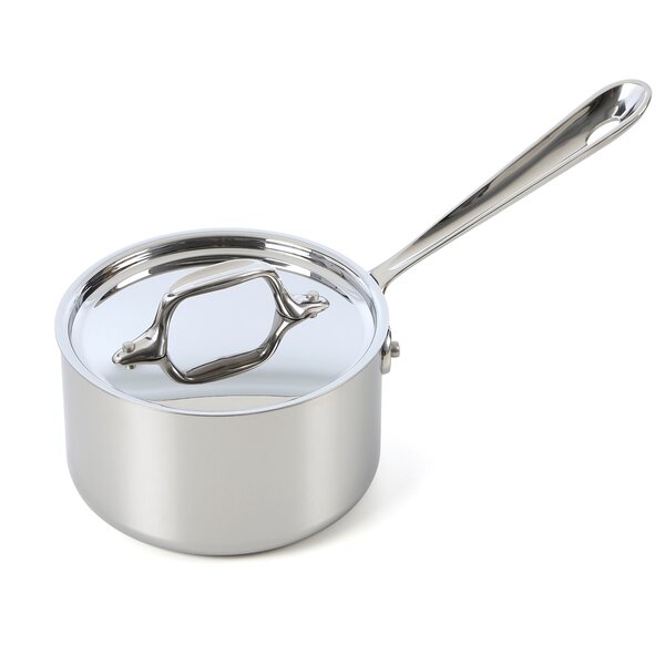 Details about   All-Clad Hard Anodized  nonstick 4-Quart  Saucepan stock Pot with glass lid 