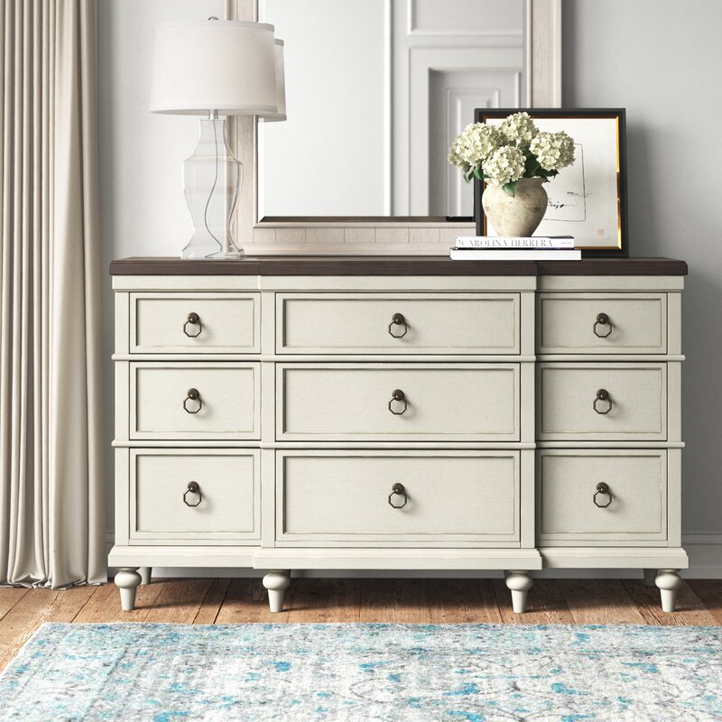 Kelly Clarkson Home Ornithogale 9 Drawer Double Dresser & Reviews | Wayfair