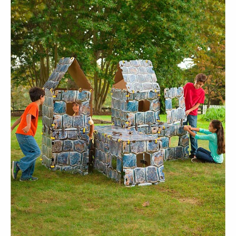 Magic Cabin 32 Piece Fantasy Forts Castle Playhouse Set Wayfair