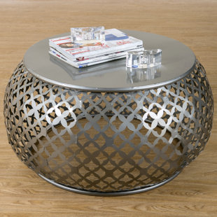 Round Silver Coffee Tables You Ll Love Wayfair Quickview
