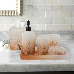 Dispenser & Tumbler 3 Pcs Bathroom Accessory Set Stone Effect Ceramic Soap Dish 
