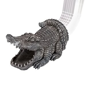 Swamp Alligator Gutter Guardian Downspout Statue