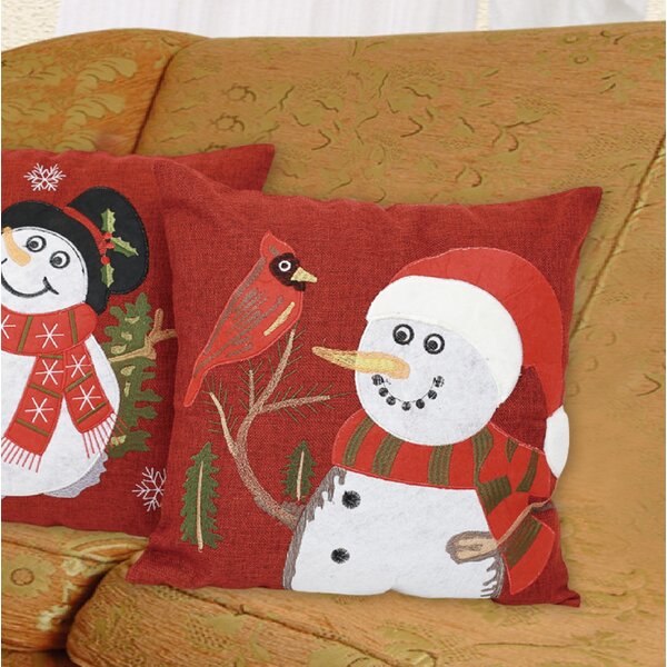 cardinal christmas pillows