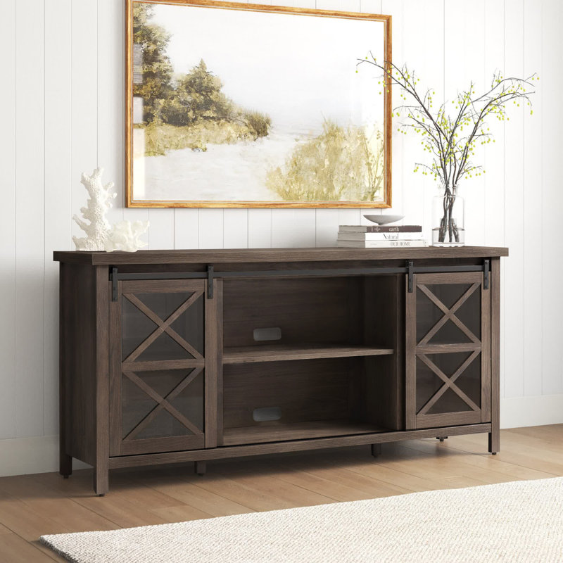 rauch tv stand for tvs up to 78" color: alder brown