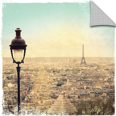 Eiffel Landscape Graphic Art on Canvas Lark Manor Size: 14" H x 14" W x 0.1" D