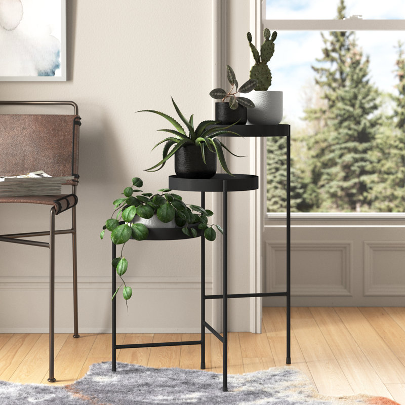 Mercury Row Lofgren Round Multi Tiered Plant Stand Reviews Wayfair