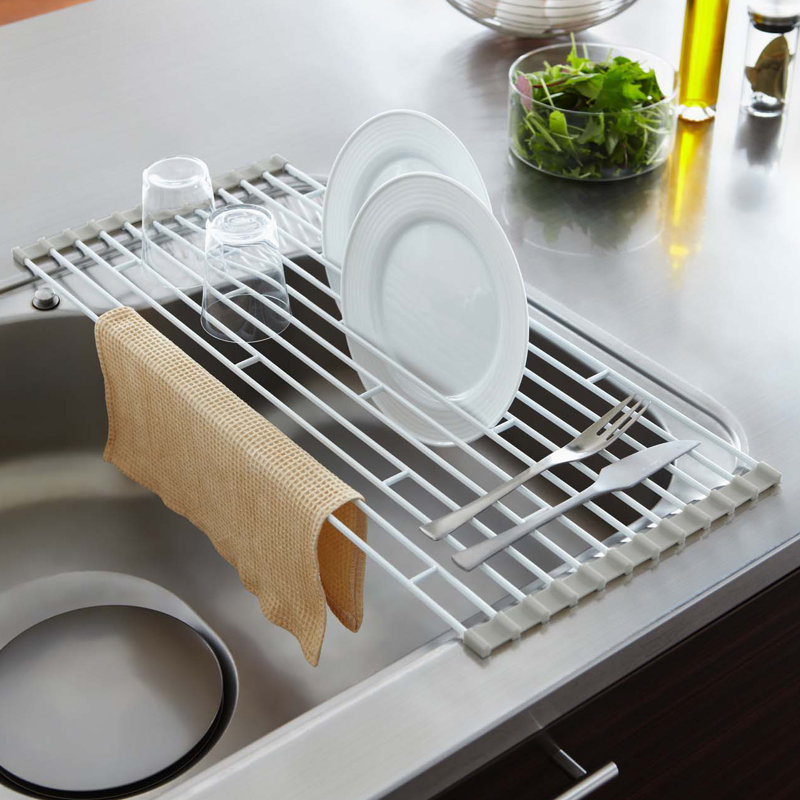 Yamazaki USA Plate Folding Sink Drainer Rack & Reviews Wayfair