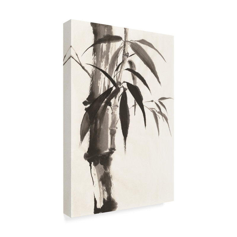 Bay Isle Home Sumi Bamboo Acrylic Painting Print On Wrapped