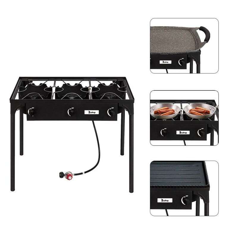 Ktaxon 3 Burner Propane Outdoor Stove Wayfair