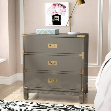 horatio 3 drawer nightstand