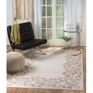 Cardington Glamour Taupe Area Rug