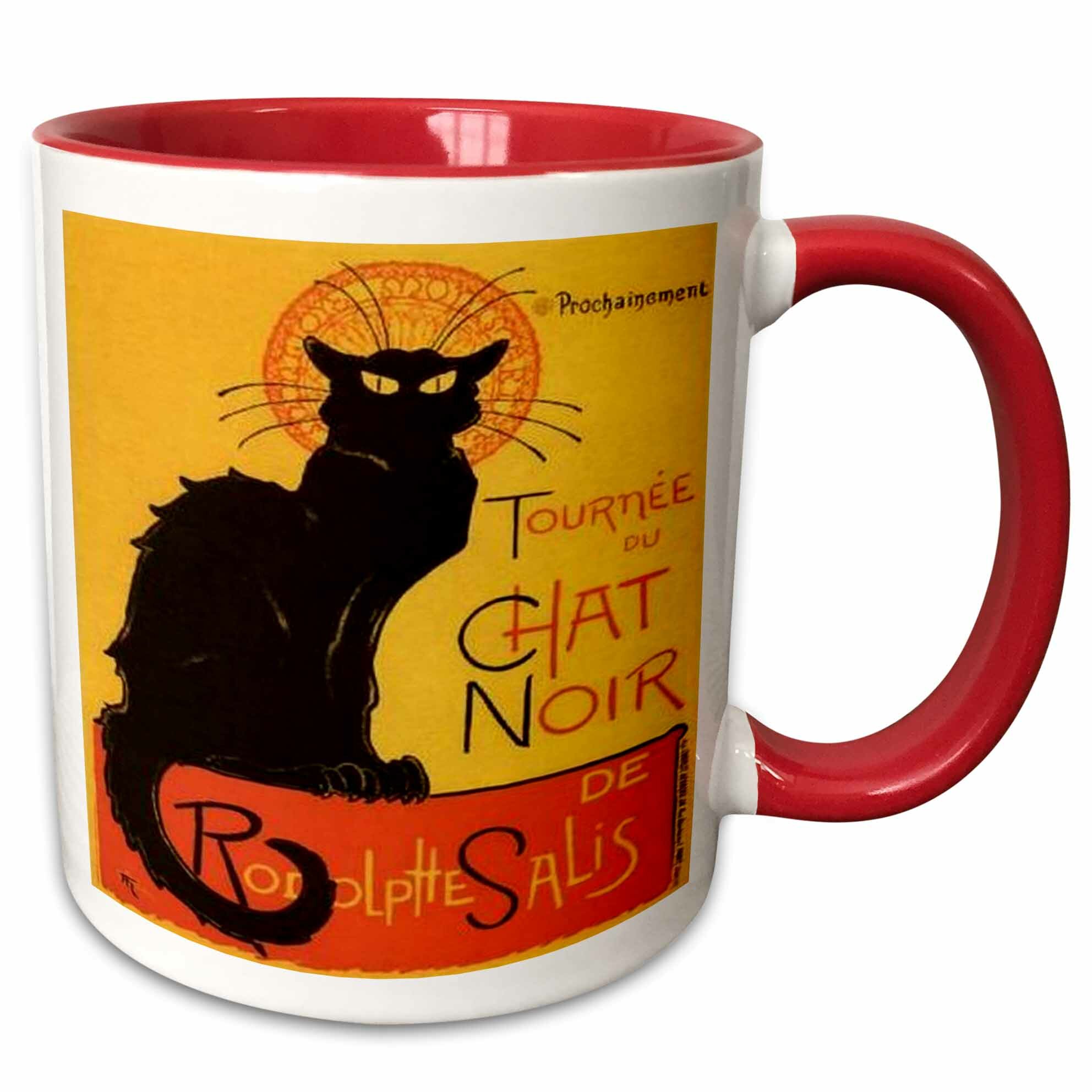 Symple Stuff Engelman Le Chat Noir Advertising Art Nouveau Coffee Mug