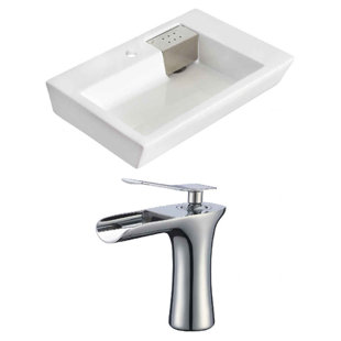 Go to store & view more images Royal Purple Bath Kitchen Above Counter Ceramic Rectangular Vessel Bathroom Sink with Faucet and Overflow