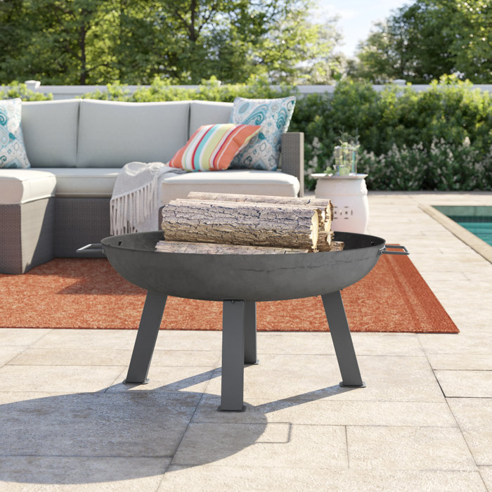 Sol 72 Outdoor Ocala Union Rustic Cast Iron Wood Burning Fire Pit