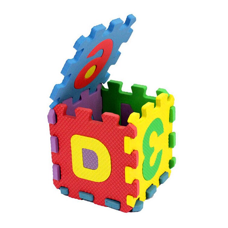 36pcs Soft Foam Baby Children Kids Play Mat Alphabet Number Puzzle Jigsaw  Fg 