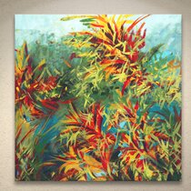 24 by 24 ArtWall Jan Weiss Yellow Happy Flower Appeelz Removable Graphic Wall Art 